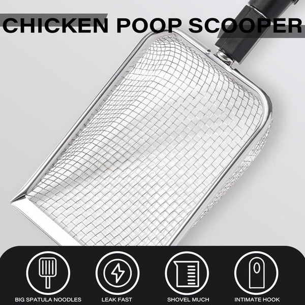 2Pcs Long Handle Pet Litter Scoop Climbing Chicken Beach For Cats Dogs Pooper Scooper & Bags