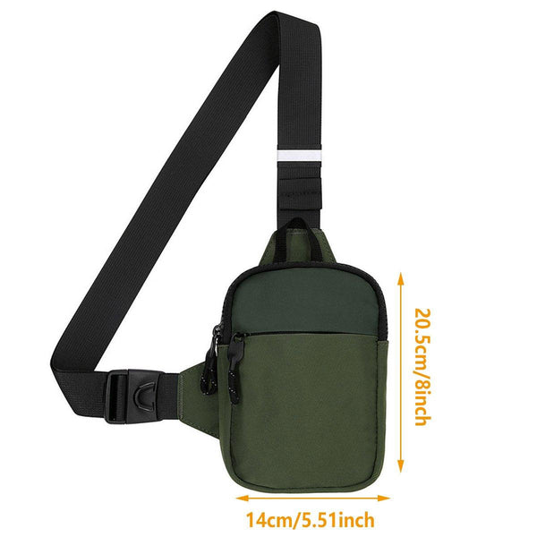 Sports Chest Bag Crossbody Backpack Mini Fashion Satchel For Outdoor Travel Grey Bags