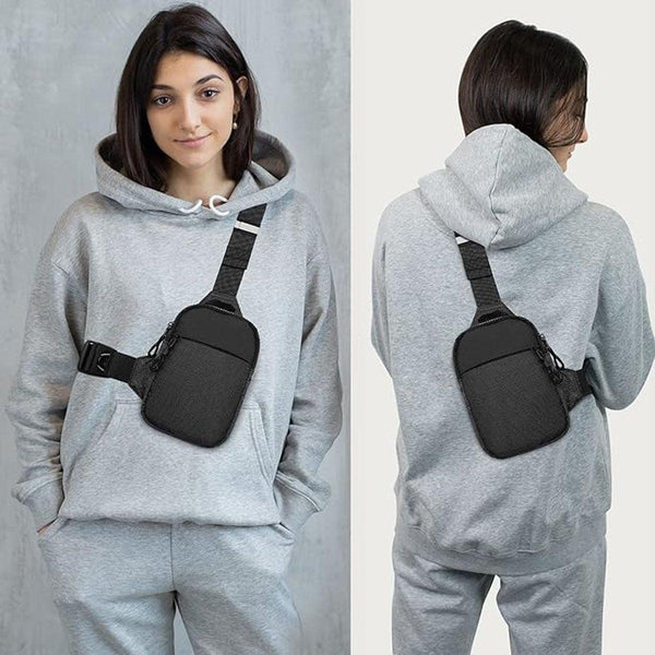 Sports Chest Bag Crossbody Backpack Mini Fashion Satchel For Outdoor Travel Grey Bags