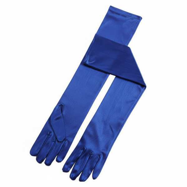 Elegant Long Satin Opera Gloves For Prom Party Wedding Costume Or Formal Dress Red Gloves & Mittens