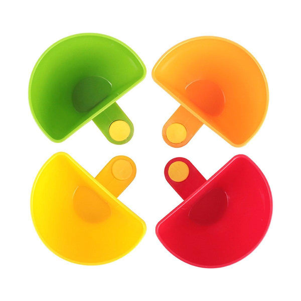 8Pcs Plastic Salad Dressing Box Set Double Clip Bowl Snack Container With Spoon Food Storage Containers