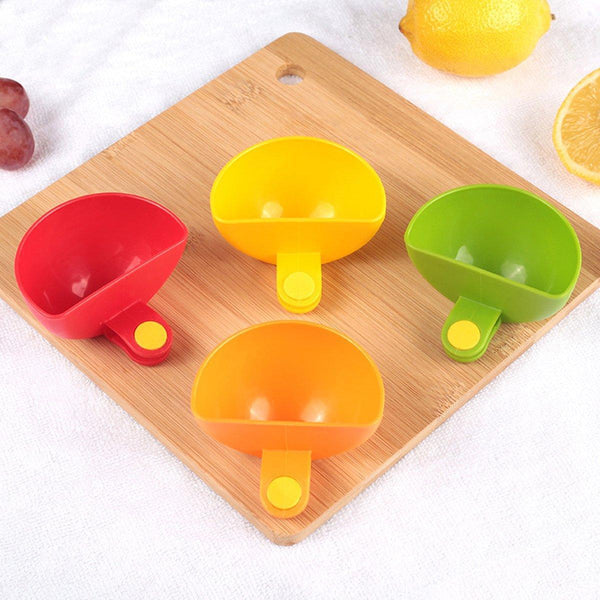 8Pcs Plastic Salad Dressing Box Set Double Clip Bowl Snack Container With Spoon Food Storage Containers