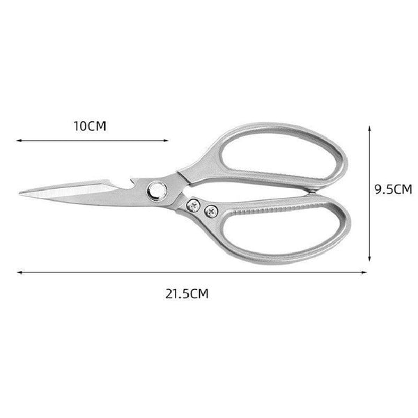 2X Japanese Heavy Duty Stainless Steel Kitchen Scissors Shears Fish Chicken Bone 2Pcs Silver Other Kitchen Gadgets