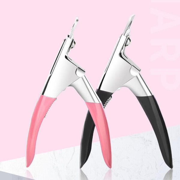 Acrylic Nail Tip Cutter False Clipper U Shape Manicure Art Trimmer Tool Red Nail Art Tools