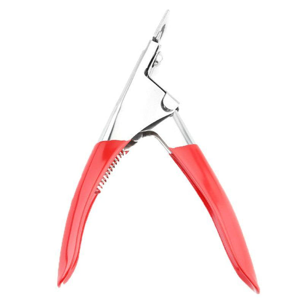 Acrylic Nail Tip Cutter False Clipper U Shape Manicure Art Trimmer Tool Red Nail Art Tools