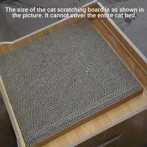 Durable Cat Scratcher Lounge Corrugated Scratching Wood Board Oval Furniture & Scratchers