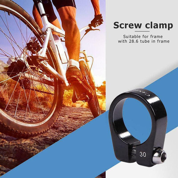 30Mm Bike Seatpost Clamp Screw Lock For Balance Fixie And Mtb Seatposts