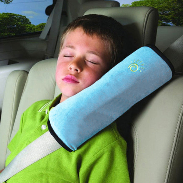 1/2A Soft Plush Car Shoulder Pad And Cushion Pillow For Travel Comfort Beige Pillows