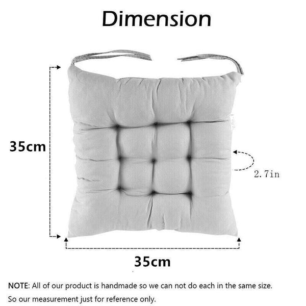 Soft Chair Cushion Pad For Indoor Outdoor Seating Square Cover 35X35cm Coffee Cushion Covers
