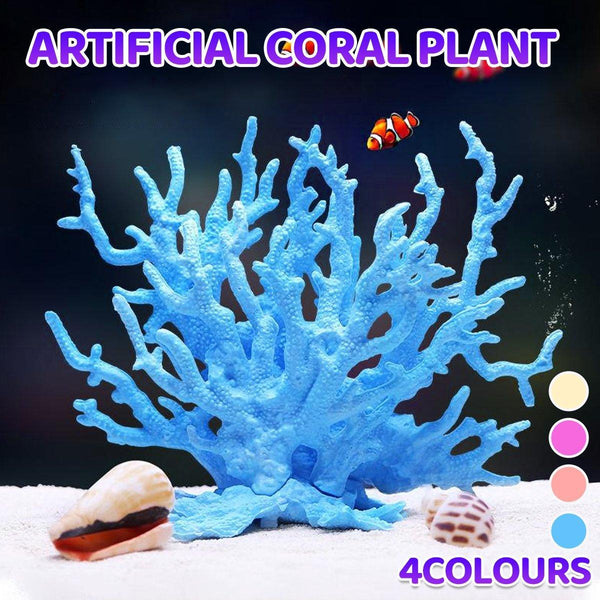 Soft Coral Realistic Water Plants Aquarium Decoration Fish Tank Seawater Set Pink Aquariums