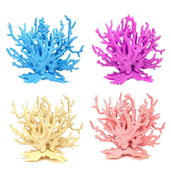 Soft Coral Realistic Water Plants Aquarium Decoration Fish Tank Seawater Set Pink Aquariums