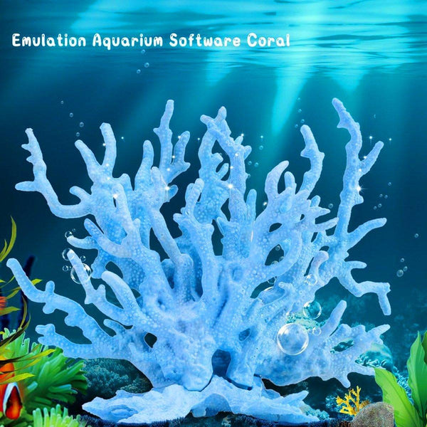 Soft Coral Realistic Water Plants Aquarium Decoration Fish Tank Seawater Set Pink Aquariums