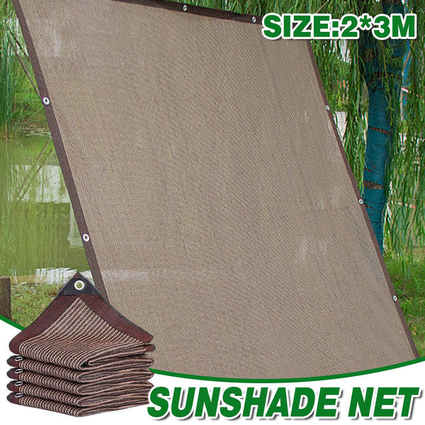 Breathable Sun Shade Sail Canopy Cover Curved Edge Patio Awning Outdoor Brown Shade Sails