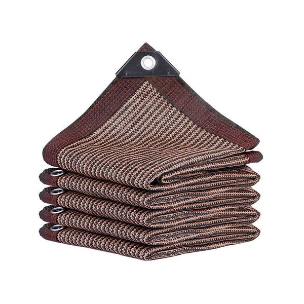Breathable Sun Shade Sail Canopy Cover Curved Edge Patio Awning Outdoor Brown Shade Sails