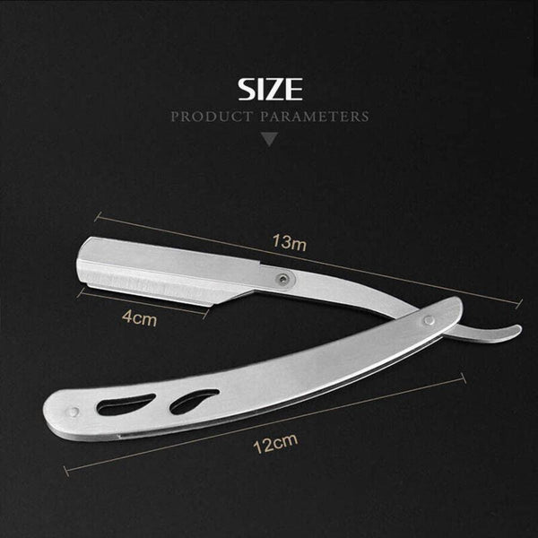 Sharp Barber Salon Straight Cut Throat Shaving Razor Shavette Rasoirs With 10 Blades Men's Razors