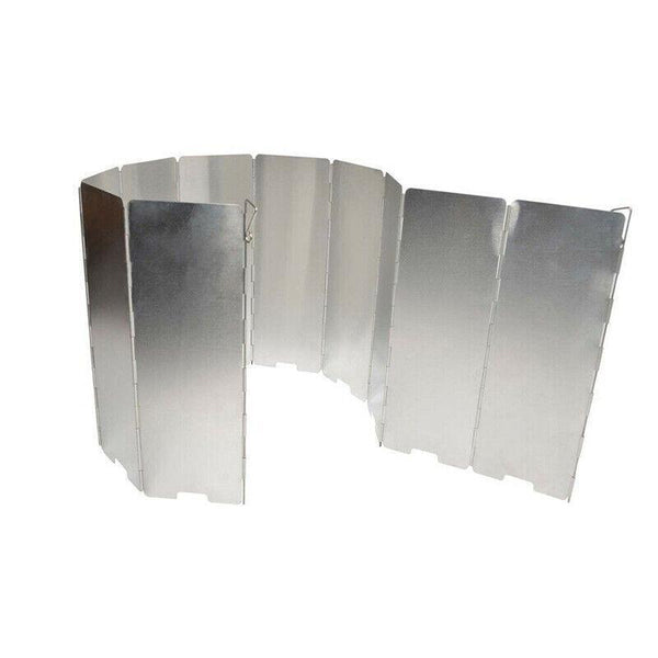 10 Plates Foldable Aluminum Camping Cooker Wind Shield For Bbq Stove Other Camping Cooking Supplies