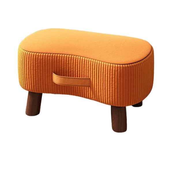 Small Stool For Home Simple Shoe Changing Low Seat Wooden Household Use Orange Benches Bar Stools