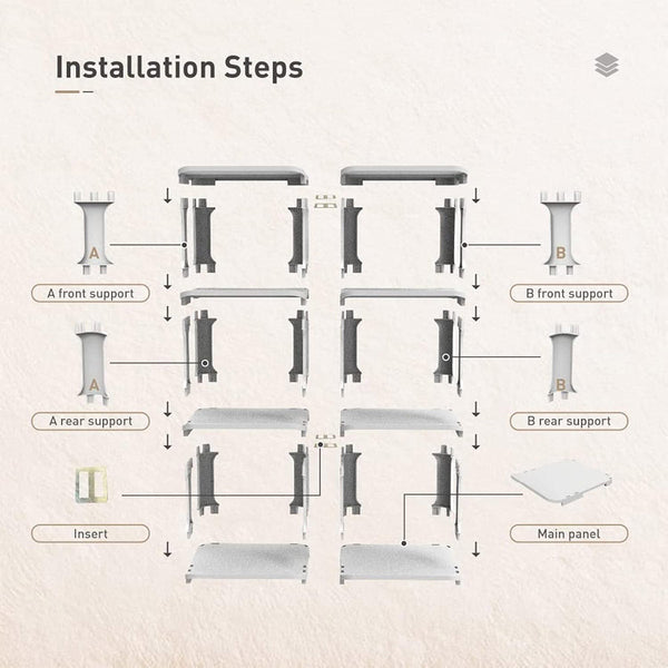 4/5Tier Shoe Rack Organizer Shelf Space Saving Storage Stand For Entryway Home Shoe Racks