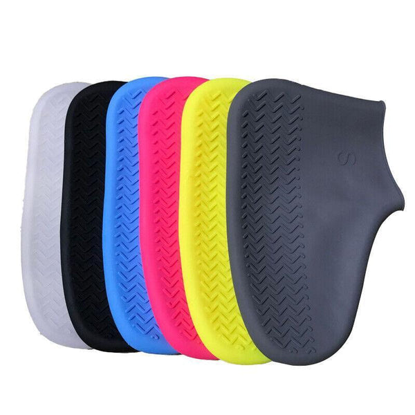 Shoe Cover Waterproof Silicone Non Slip Rain Rubber Foot Boot Overshoe L Size Blue Shoe Covers