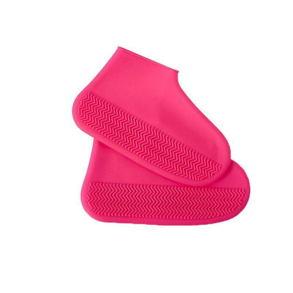 Shoe Cover Waterproof Silicone Non Slip Rain Rubber Foot Boot Overshoe M Size Red Shoe Covers