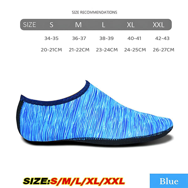 Unisex Slip On Aqua Socks Swim Surf Diving Yoga Exercise Reef Camouflage Blue M Water Shoes