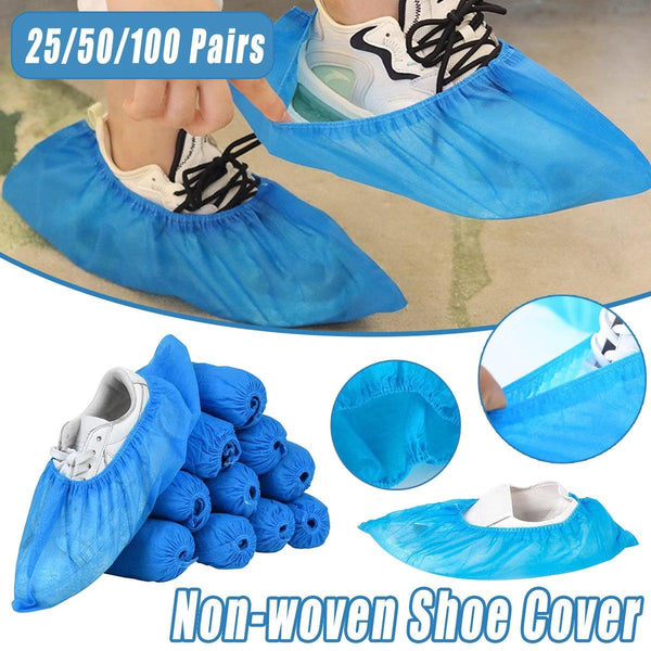 Disposable Non Woven Anti Slip Boot Cleaning Overshoes 25 Pairs Shoe Covers