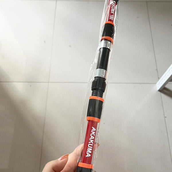 Telescopic Fishing Rod Lightweight Portable Sea Casting Durable Glass Steel Red Rods & Poles