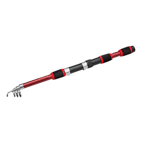 Telescopic Fishing Rod Lightweight Portable Sea Casting Durable Glass Steel Red Rods & Poles