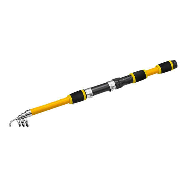 Telescopic Fishing Rod Lightweight Portable Sea Casting Durable Glass Steel Yellow Rods & Poles