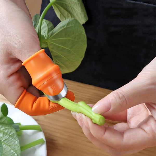 Garden Silicone Thumb Knife Finger Cutter Vegetable Harvesting Tool Picking Aid L Other Kitchen Gadgets