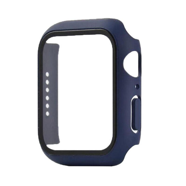 For Apple Watch Iwatch Series 6 5 4 3 2 1 Case Full Glass Cover 38Mm Blue Screen Protectors