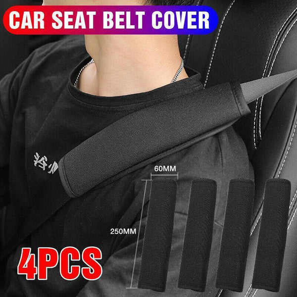 4Pcs Car Shoulder Strap Cover Soft Pad Protector Harness Cushion Fluffy Seat Belts