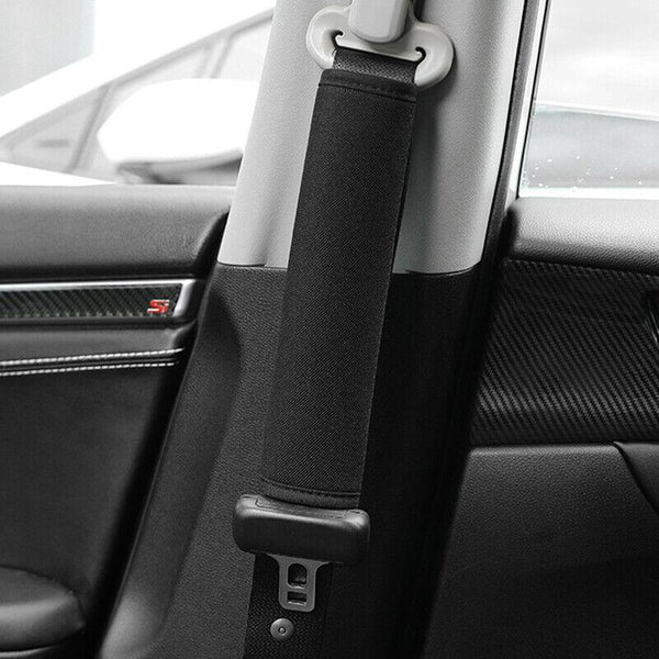 4Pcs Car Shoulder Strap Cover Soft Pad Protector Harness Cushion Fluffy Seat Belts