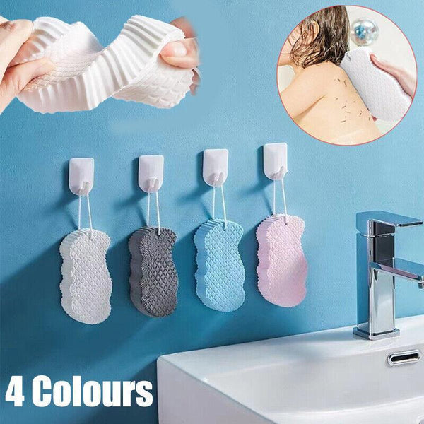 Exfoliating Shower Body Sponge Ultra Soft Bath Scrubber For Gentle Daily Use Pink Bath Brushes & Sponges