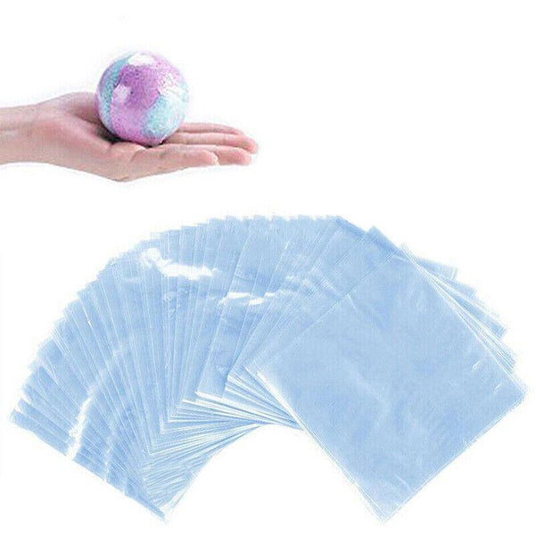 100X Heat Shrink Pvc Bags Wrap Film For Gift Crafts & Soap 16X24cm Shrink Wrap