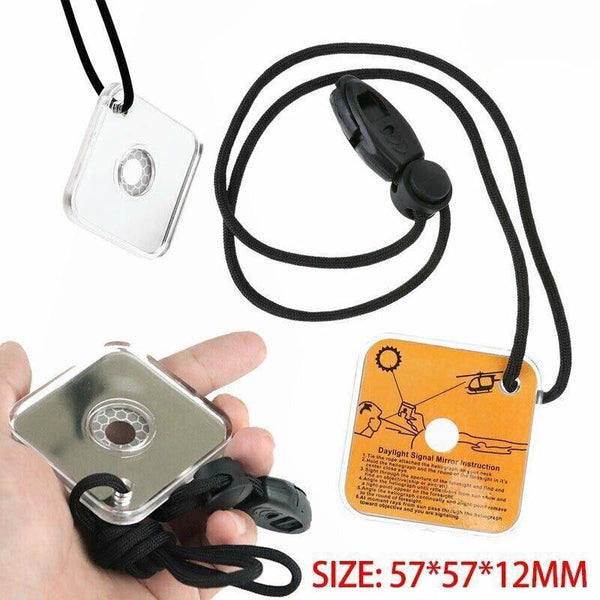 Acrylic Emergency Signal Mirror For Outdoor Survival Rescue And Camping Use Other Emergency Equipment