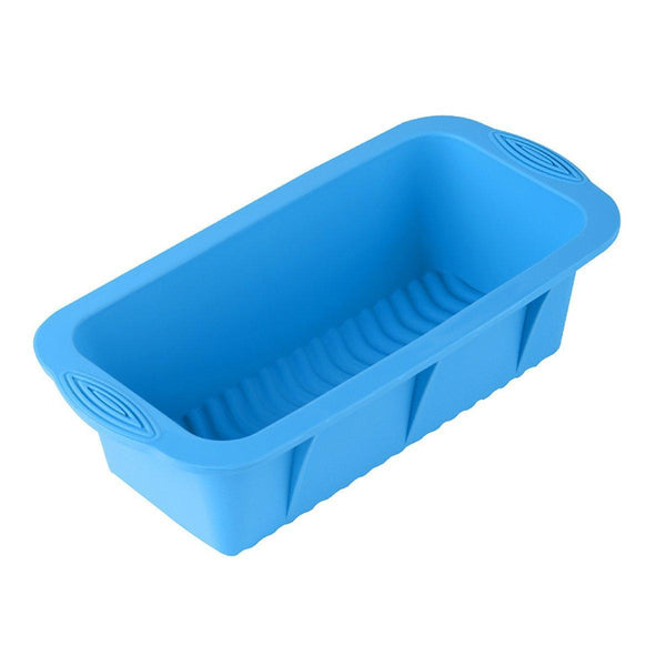 High Temperature Resistant Rectangular Silicone Cake Mold Baking Pan For Kitchen Blue Baking Cups & Cases