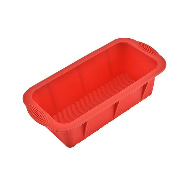 High Temperature Resistant Rectangular Silicone Cake Mold Baking Pan For Kitchen Blue Baking Cups & Cases