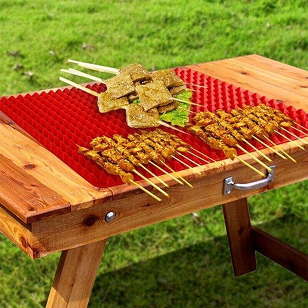 Tray Oven Pan Baking Mat Mould Sheet Liner Non Stick Silicone Cook Pyramid Red Muffin Pans & Baking Moulds