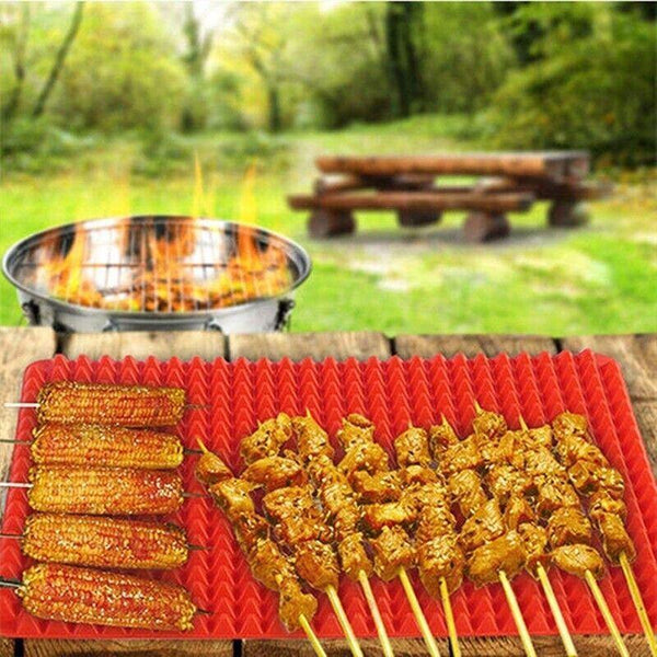 Tray Oven Pan Baking Mat Mould Sheet Liner Non Stick Silicone Cook Pyramid Red Muffin Pans & Baking Moulds