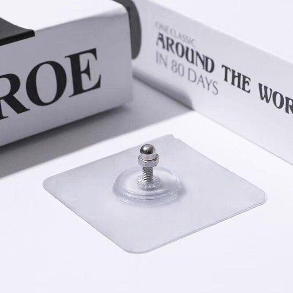 10X Punch Free Adhesive Wall Hanging Hooks 12Mm Hooks & Hangers