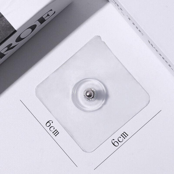 10X Punch Free Adhesive Wall Hanging Hooks 16Mm Hooks & Hangers