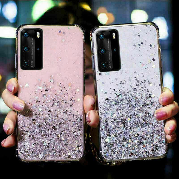 For Samsung Galaxy S20 Fe S21 Ultra Shockproof Bling Glitter Soft Case Pink S20/S11e Cases Covers & Skins
