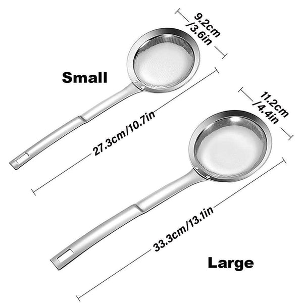 Oil Separator Spoon Mesh Fine Hole Filter Degreasing Residue Cooking Tool Samll Colanders Strainers & Sifters