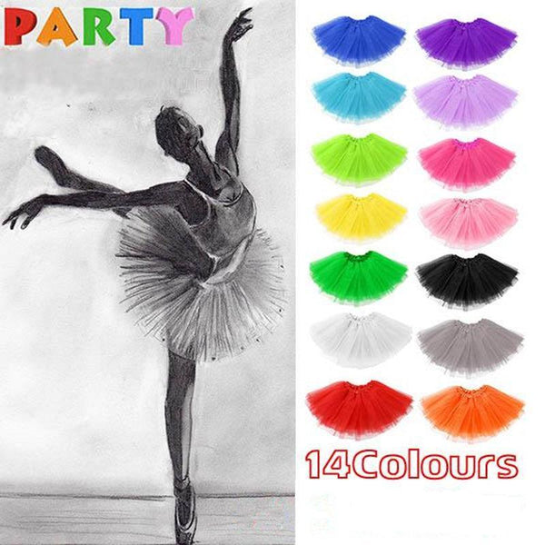 Womens Tulle Tutu Skirt Dressup Party Costume Ballet Dance Wea Dress Up Costumes