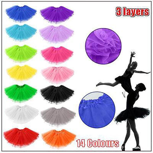 Womens Tulle Tutu Skirt Dressup Party Costume Ballet Dance Wea Dress Up Costumes