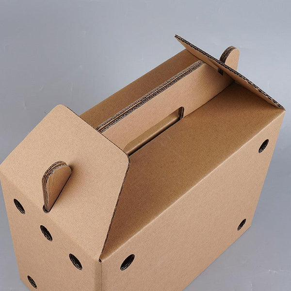 10Pcs Disposable Cardboard Pet Carrier 3 Sizes For Small Animals 38X28x24cm Pet Transport