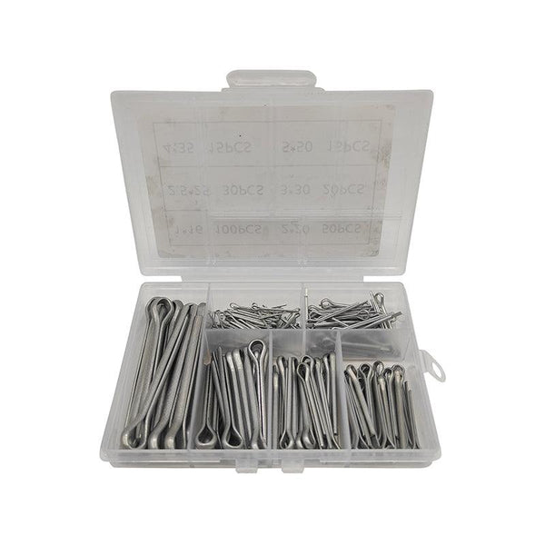 230Pcs Cotter Pin Assortment Set Galvanised Iron Split Pins For Automotive Repairs Screws & Bolts