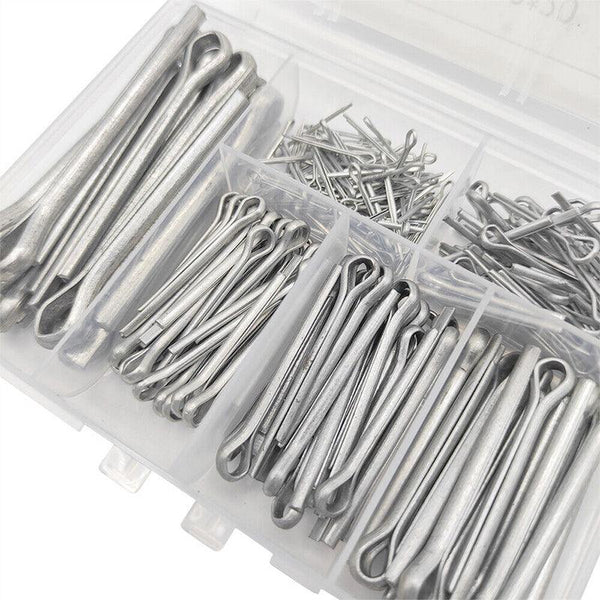 230Pcs Cotter Pin Assortment Set Galvanised Iron Split Pins For Automotive Repairs Screws & Bolts