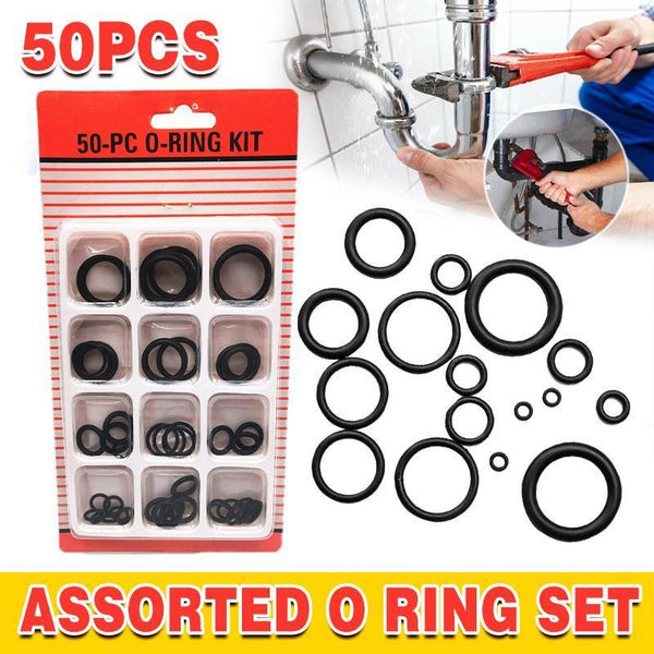 Rubber O Ring Assortment Kit 50Pc Pack Rings Set Automotive Plumbing Seals Other Pump Parts & Accessories